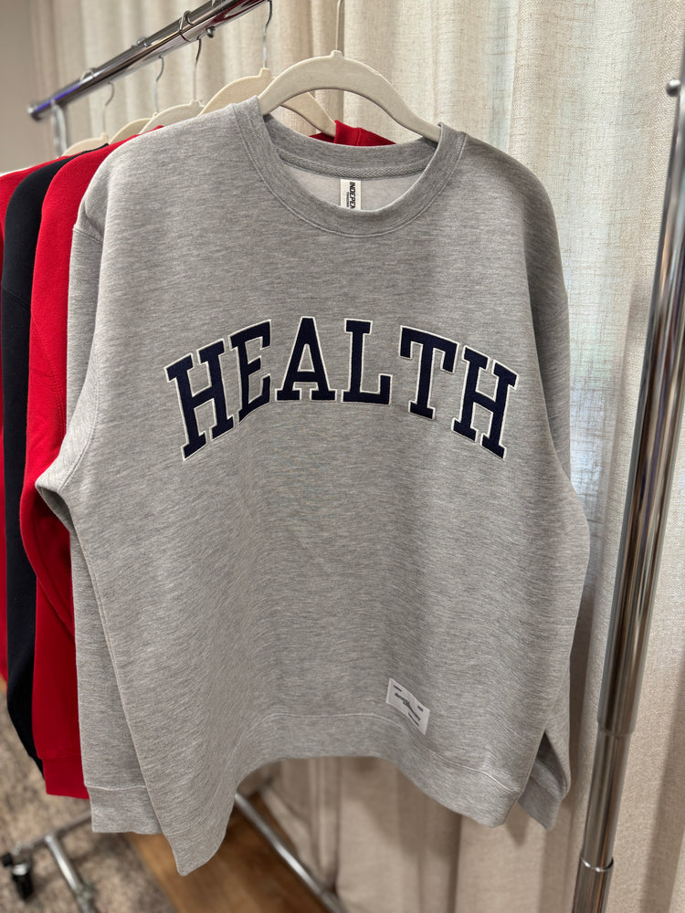 HEALTH Embroidered Crewneck