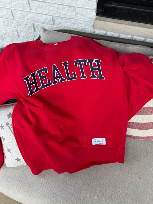 HEALTH Embroidered Crewneck