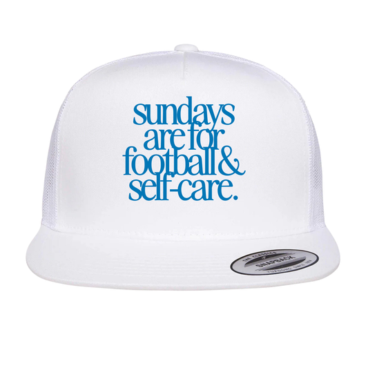 Sundays are for Football and Self-Care Trucker Hat