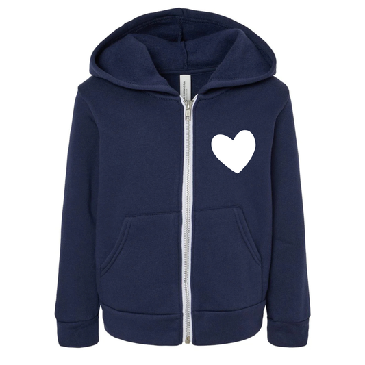 Children Zip Up I Love You So Much Hoodie