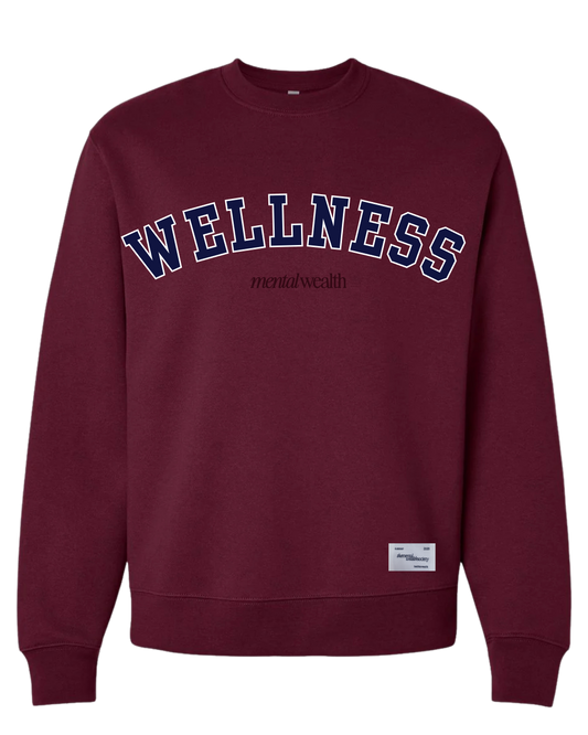 Wellness Embroidered Crewneck