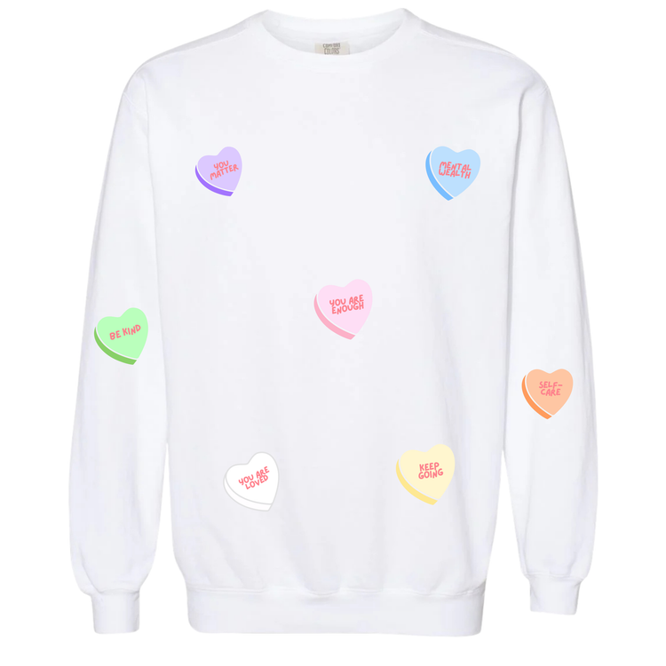 Conversation Hearts Crewneck