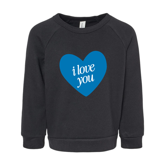 Children's I Love You Heart Crewneck