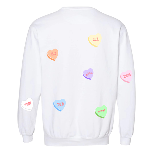 Conversation Hearts Crewneck