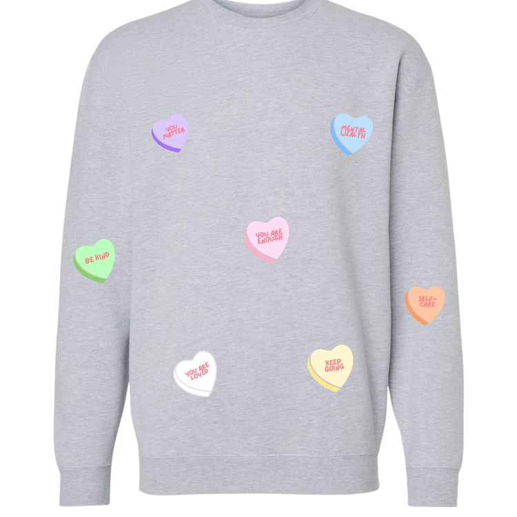 Conversation Hearts Crewneck