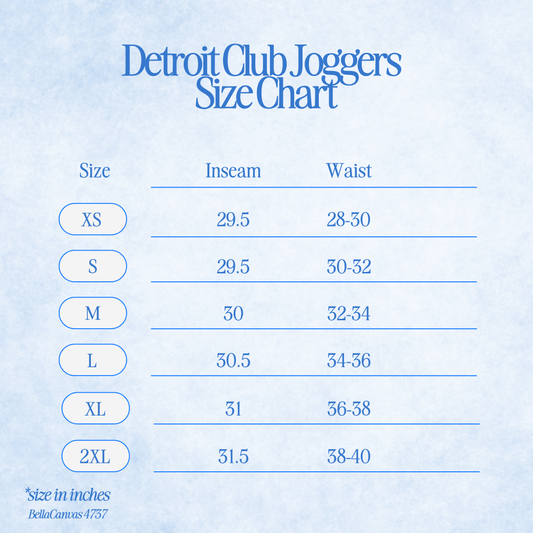 PREORDER Detroit Football Club Joggers