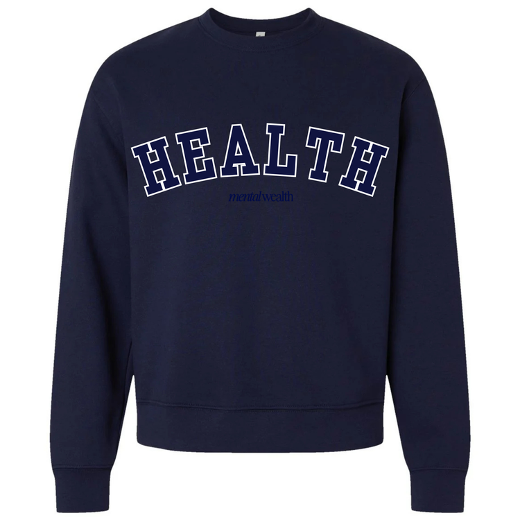 Health Embroidered Crewneck