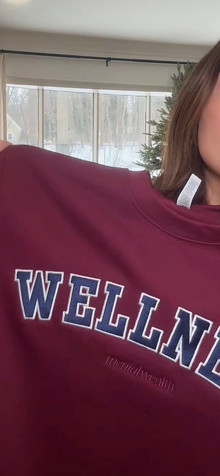 Wellness Embroidered Crewneck