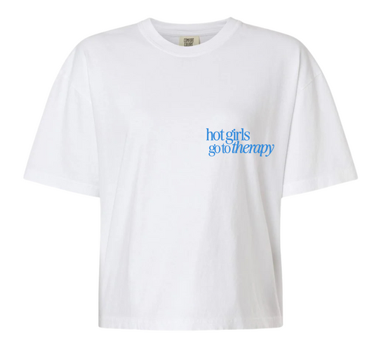 Hot Girls Go to Therapy Cropped Tee