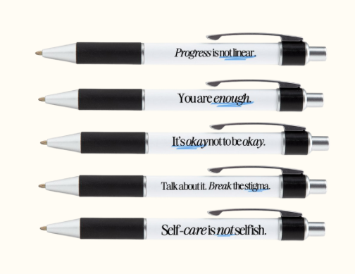 Set of 5 Self-Care Pens