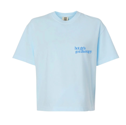 Hot Girls Go to Therapy Cropped Tee