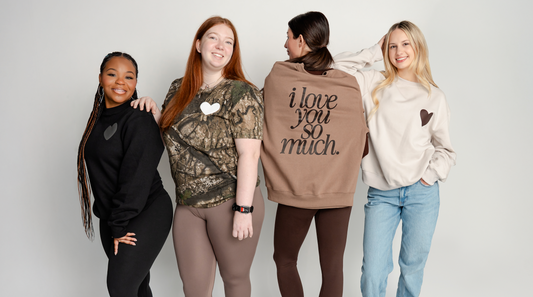 I Love You So Much Crewneck - Black Puffy Print