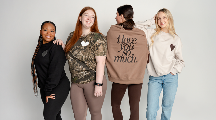 I Love You So Much Crewneck - Black Puffy Print