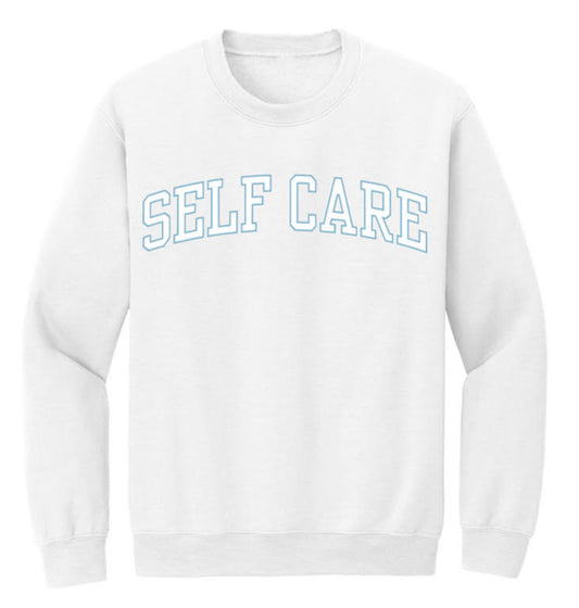 Self-Care Embroidered Crewneck
